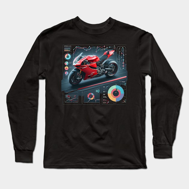 Ducati MotoGP Infographic Long Sleeve T-Shirt by TaevasDesign